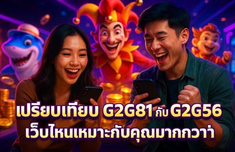 เปรียบเทียบ G2G81 กับ G2G56 เว็บไหนเหมาะกับคุณมากกว่า