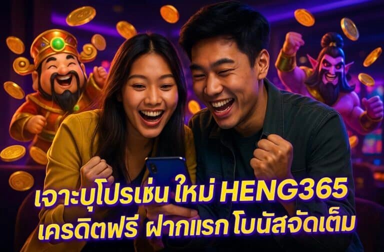 เจาะโปรโมชั่นใหม่ HENG365 เครดิตฟรี ฝากแรก โบนัสจัดเต็ม